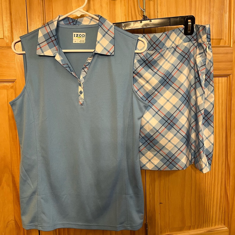 Cute Golf/Tennis/Pickleball outfit.  Skort size 12. Top size Large.